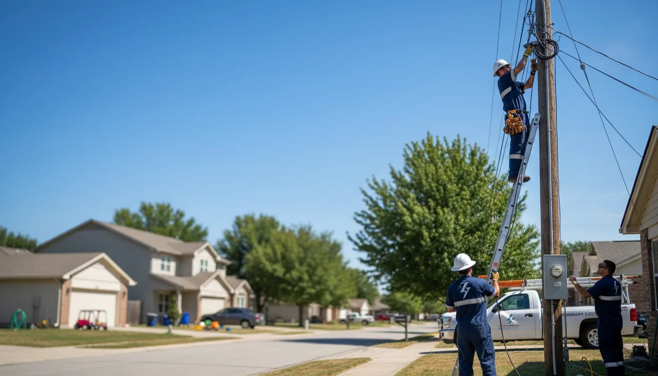 Residential electrician providing installation services in North Canton, CT